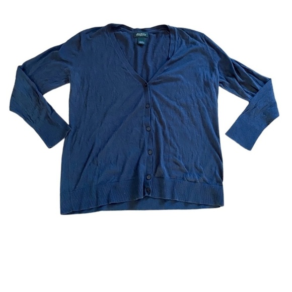 Eddie Bauer dark grey cotton cardigan xxl - Picture 1 of 4